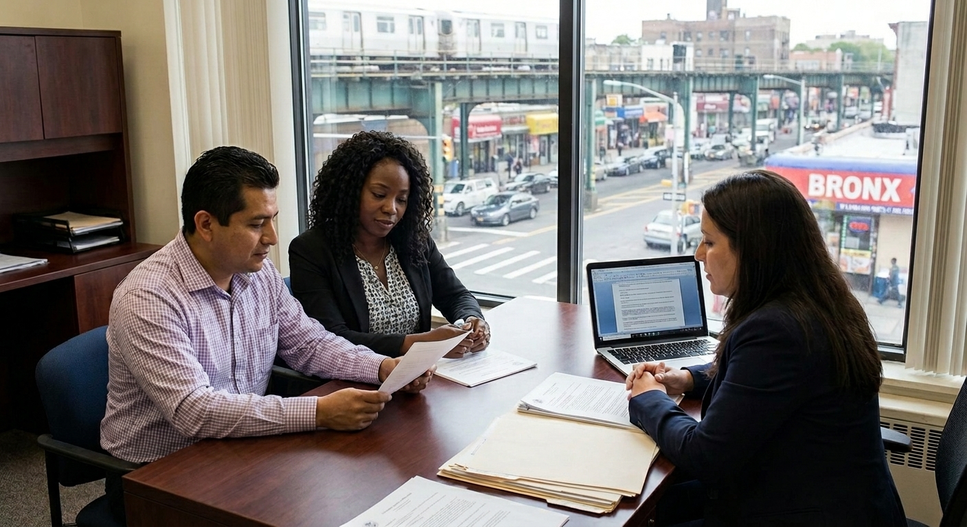 Marriage-based green card interview process in the Bronx