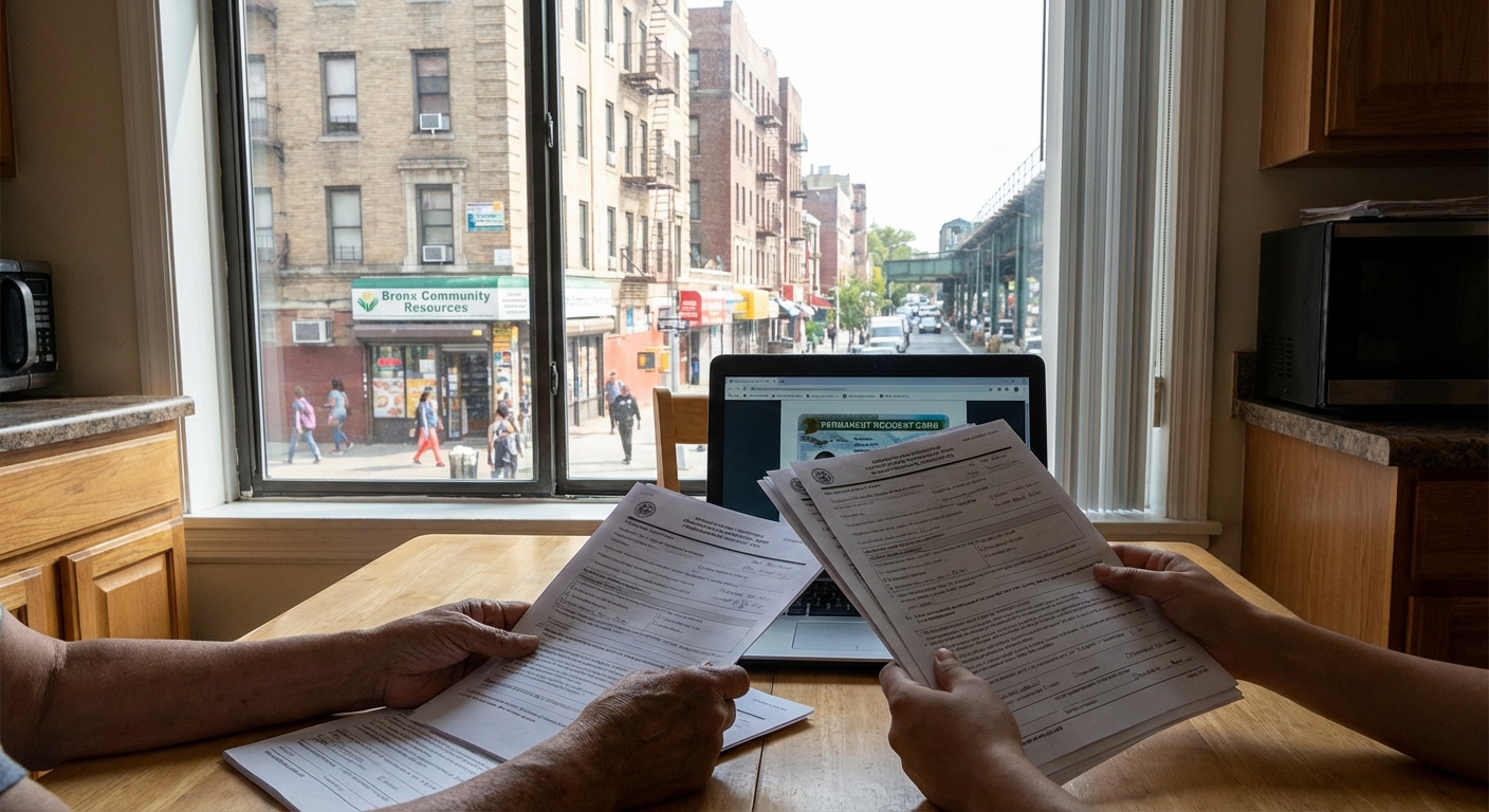 Sponsoring a family member for a green card while living in the Bronx, New York