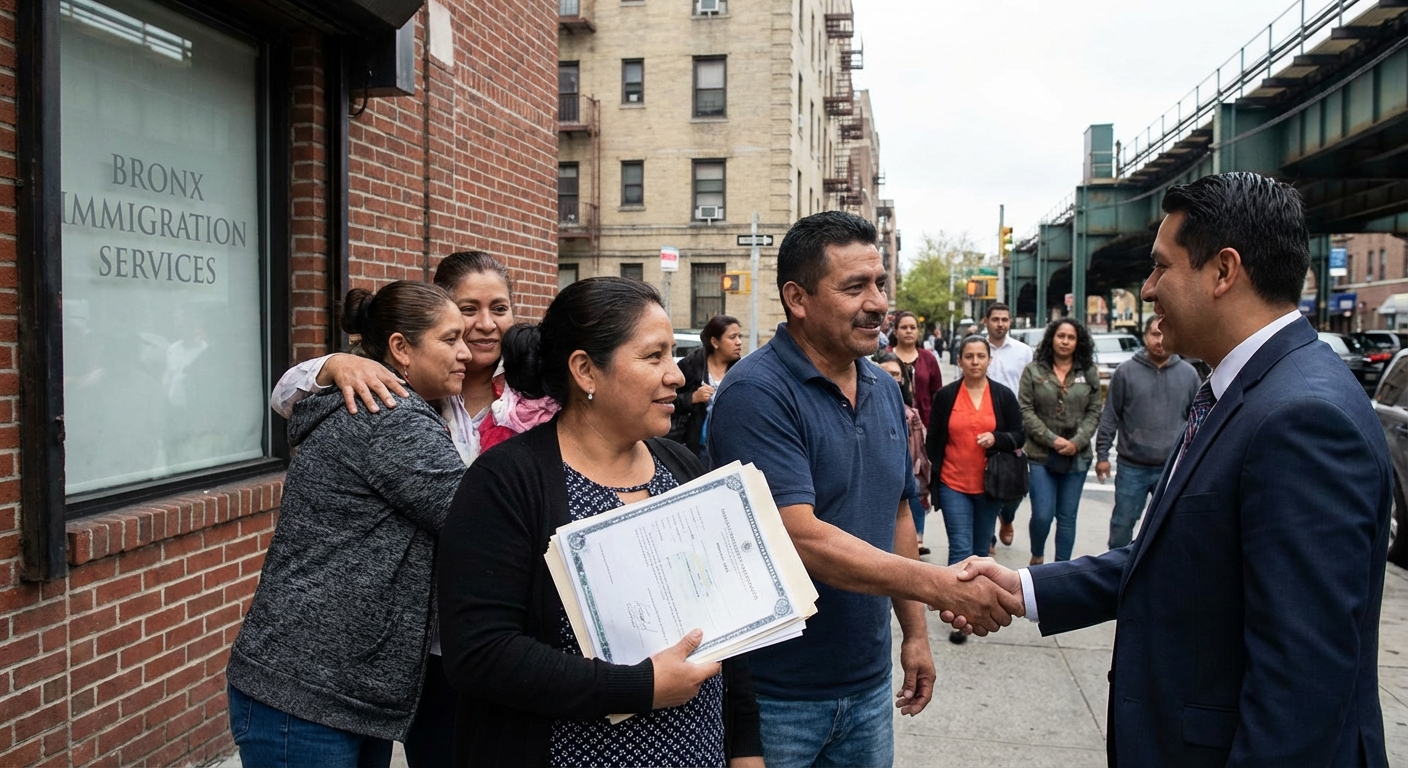 ¿Puede patrocinar a un familiar para obtener una Green Card mientras vive en el Bronx?